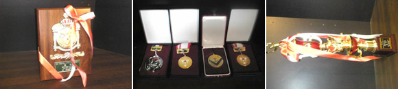 バトミントンの練習風景